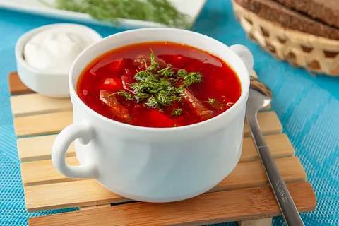 Борщ с квашеной капустой