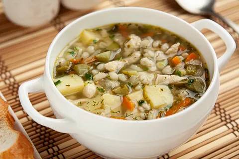 Рассольник с курицей